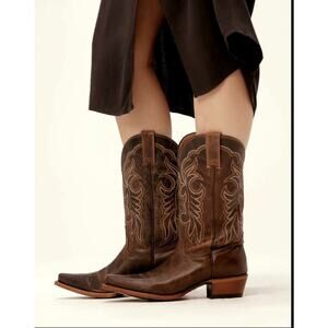 Shyanne Brown Embroidered Western Cowboy Boots